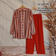 ONE SET SALUR BAHAN CRINCLE AIRFLOW TERLARIS REMPEL DADA