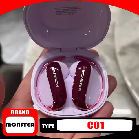 MONSTER C01 Bluetooth 6.0 Headphones Noise Canceling Waterproof Wireless Ows Earhook Headphones Ligh