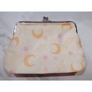 Cloth Bag Crescent Moon Pattern Cream Color Size 9 X 6 X 2.5 Inches