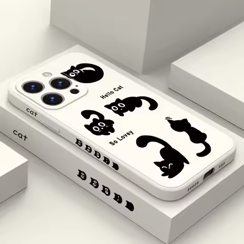 Black Cat Phone Case For Infinix Tecno Spark 50 40 40C 30 30C 20 20C 10 10C Pro Plus GO 1 1S 3 2024 