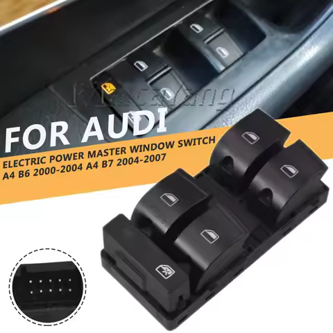 8E0959851 4F0959851A For Audi A4 B6, B7 Driver Side Electric Master Window Control Switch Passenger 