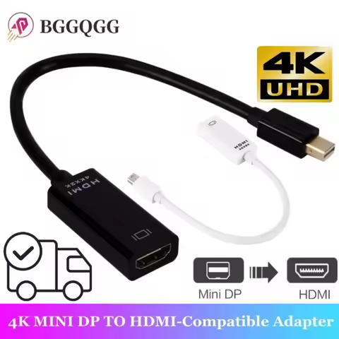 4K Mini Displayport To HDMI-compatible Cable 4K TV Projector Projetor DP 1.4 Display Port Converter 