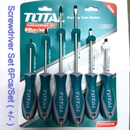 Screwdriver Set 6Pcs/Set ( +/- ) TOTAL Tools
