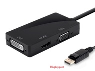 DisplayPort to HDMI+VGA+DVI Combo Converter