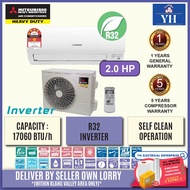 (DELIVERY WITHIN KLANG VALLEY AREA) Mitsubishi Heavy Duty 2.0 HP R32 YXP Series Inverter Air Conditioner Aircond Air cond - SRK18YXP/SRC18YXP-W4 SRK18YXP
