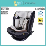 EMBIX Car Seat i-YOJI Model For Older Children 1-12 Years Old Can Sit Recline Sleep Up To 4 Levels 3