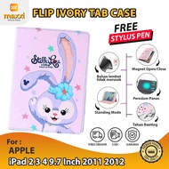 Apple iPad 2 3 4 9.7 Inch 2011 2012 A1458 A1459 A1460 A1430 A1416 A1403 A1395 A1396 A1397 Soft Flip Stella Standing Casing Protective Cover Heat Resistant Case Cute Kids Case Tablet Kids Shockproof Cute Korean Style Study Attire Book Journal