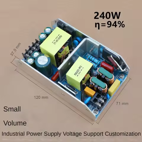 24V/36V High-Power 240W Power Module Bare Board AC 85V-265V to DC 24V/36V U-Shaped Industrial Grade 