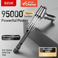 SZUK 95000pa [Vacuum Cleaner+Blowing+Exhaust] Blower Dust Collector Car Vacuum Cleaner Wireless Hand