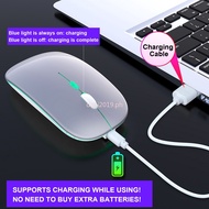 2.4g Colorful Luminous Wireless Mouse Mute Mouse Notebook Desktop Office Mouse HXSJ