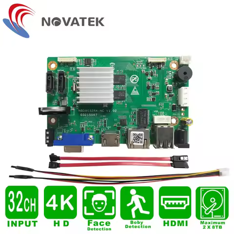 32Ch Max 4K Output Cctv Nvr Security Video Recorder For 5Mp 4K Ip Camera H.265 Motion Detect P2P Nvr