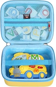 FBLFOBELI EVA Hard Carrying Case Compatible with LeapFrog Fridge Phonics Magnetic Letter Set (Yellow)