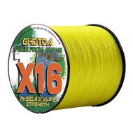 GHOTDA 300M X16 Abrasion Resistant 100% PE Braided Fishing Line Super Strong Sea Fishing Wire Braide