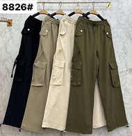INT รวมแบบ กางเกงขายาว ผ้าคาร์โก้ เนื้อผ้าเคฟเกาหลีผสมผ้าคอตตอน เอวเริ่ม 24-36นิ้ว สะโพก 46นิ้ว ความ