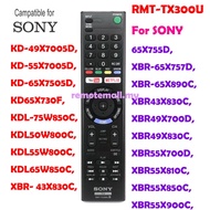 RMT-TX300U For SONY TV Remote Control Netflix KD-55X720E RMTTX300U KD-49X7005D KD-5KD-49X7005D KD-55