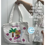 GENUINE AMUSE HELLO KITTY JANG WONYOUNG TOTE BAG
