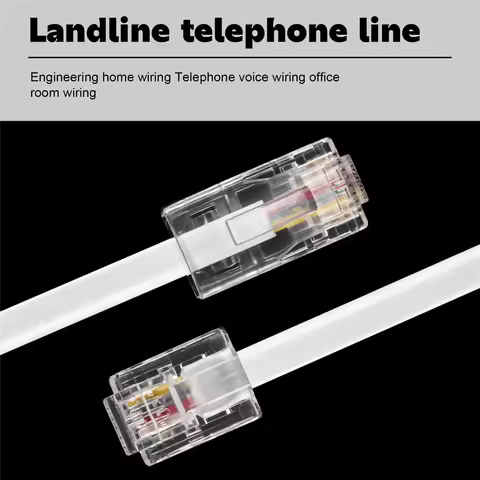 HFC RJ11 6P4C to RJ45 8P4C Modular Phone Internet Extension Cable 3 Meter