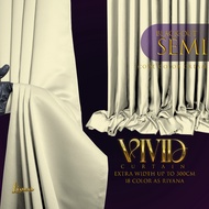 (Pg4) VIVID semiblackout curtain plain, langsir , langsir tingkap murah , curtain , langsir tingkap 