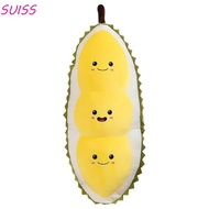 SUISS Durian Hugging Pillow, Fluffy Collection Fruit Durian Plush Pillow, Cartoon Appease 30cm Soft 