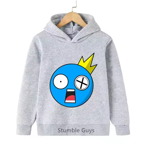 Kids Roblox Hoodie Spring Autumn Rainbow Friends Party Game Sweatshirt