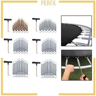 [Perfk] 20x Trampoline Springs with Spring Pull Tool Weather Resistant Metal Premium for Outdoor Universal Trampoline Accessories