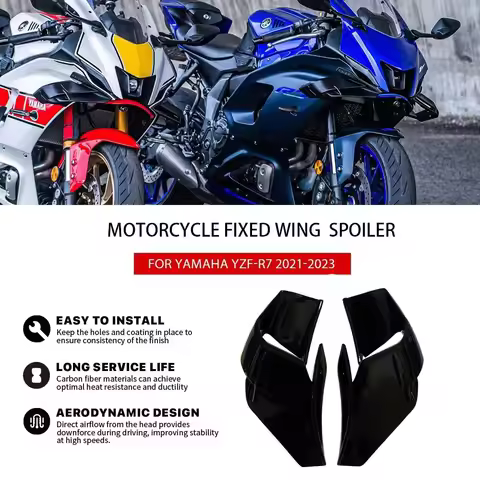 Motorcycle Winglets Spoiler for Yamaha YZF-R7 YZFR7 2021 2022 2023 Fixed Wing Aerodynamic Frame YZF 
