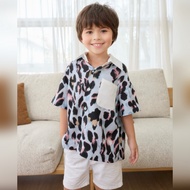 VACAY Indied | Mini Diddy Shirt Gentle Leopard Pattern Boys' With Bag /