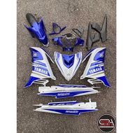 COVERSET BODYSET YAMAHA LC LC135 V6 V7 DR BLUE GP BIRU CODE 039 STRIPE TANAM DOCTOR EDITION OEM