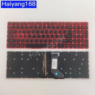 Keyboard คีย์บอร์ดโน๊ตบุ๊ค​ ใช้ก้บ ACER NITRO 5 AN515 AN515-51 AN515-52 AN515-53 AN515-54 AN515-43 พื้นหลังแดง มีไฟ สีเเดง ไทย-อังกฤษ