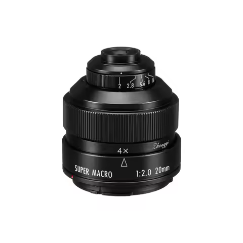Mitakon Zhongyi Full-Frame 20mm F2.0 4:1 Manual Focus Prime Macro Lens for Sony E Fuji FX Nikon F Ca
