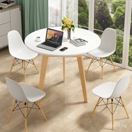 Simple Tea Table and Chairs Nordic Round Table Modern Small Tea Table Minimalist Tea Table Home Comb