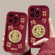 3D Rotatable Get Rich Case For Motorola MOTO Edge 50 60 FUSION Pro 40 Neo E22 E14 E40 G32 G84 G85 G3