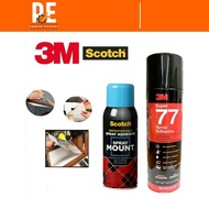 3M SCOTCH SPRAY MOUNT REPOSITIONABLE ADHESIVE/ SUPER 77 MULTIPURPOSE SPRAY ADHESIVE