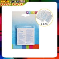 INTEX 59631 6Pcs Repair Patch Repair Kit Self-Adhesive Patch for Swimming Pool Inflatable Air Mattress and Floating Toys
