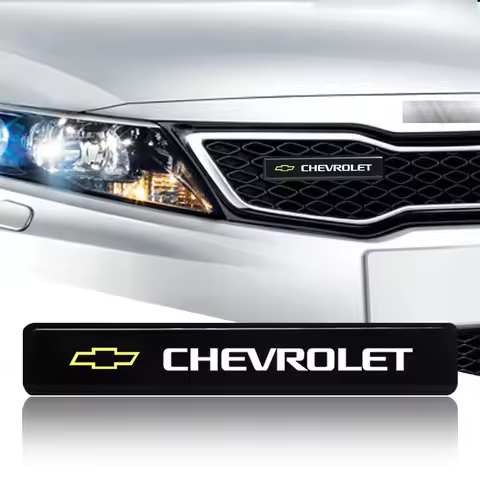 Car Front Cover Grille Lamp Emblem Decor Lighting LED Lights Fit For Chevrolet Silverado Impala Mali
