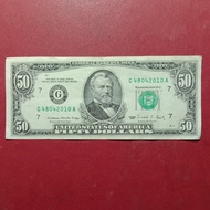 uang kertas USA Amerika serikat 50 dollar 1988