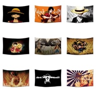 One Piece 60*90cm Comic Flag High Quality Flag Home Decor Polyester Banner Animation Tapestry Aesthetic Poster