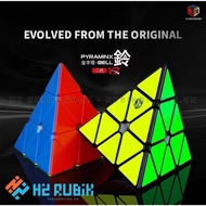 Qiyi X-Man Bell Magnetic Pyraminx V2 Triangle Rubik's Cube - Triangular Pyraminx Rubik's Cube with p