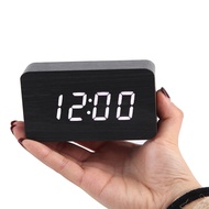 Jam Digital Kayu LED Elegan – Wooden Clock Kecil Sedang Besar untuk Dekorasi Modern Jam Meja Digital