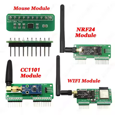 For Flipper Zero WiFi Multiboard NRF24+ESP32 Development Board GPIO CC1101 Mouse Module For Flipper 