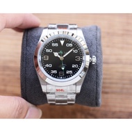 Men's automatic mechanical watch, 41mm, 904L steel strap folding buckle, men's waterproof watch