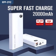 HXR Remax PowerBank Fast Charging 10000mah/20000mah/30000mah 22.5W PD QC Quick Charging Battery Portable Power bank