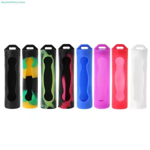 Silicone 18650 Battery for CASE Skin Wrap Sleeve Batteries Protective Bag Cover Box Battery Holder S
