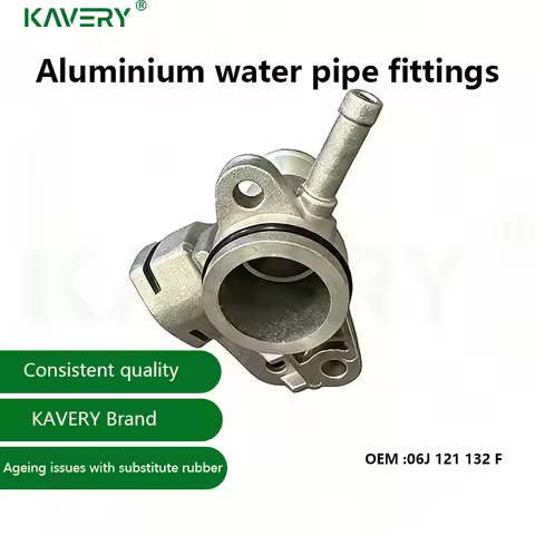 KAVERY For Aluminum 06J121132F 06j121132f Coolant Flange Fit VW Tiguan Passat B7 Golf MK6 A3 Q3 TT O