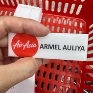 SIAP 48-72 JAM NAMETAG AIRLINES EPOXY/ACRYLIC 航空 NAMA TAG