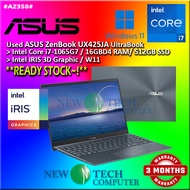 #AZ358 Used Asus ZENBOOK UX425JA Performance Ultrabook i7-1065G7 16GBD4 512GB SSD intel IRIS graphic