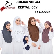 TUDUNG KHIMAR BERTALI/SARUNG INSTANT KHIMAR SULAM VIRAL