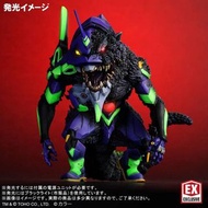 X-PLUS Q版 哥吉拉 x 初號機 EVA G覺醒 發光版