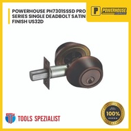POWERHOUSE PH7301SSSD PRO SERIES SINGLE DEADBOLT SATIN FINISH US32D