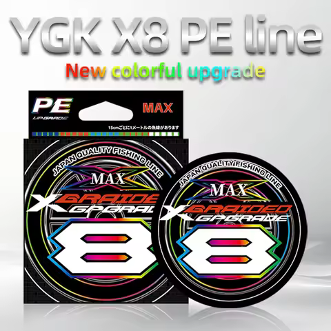 Original Japan YGK X-BRAID Upgrade X8 Super Strong Saltwater Fishing Line 150M/200M 8 Strands Multif